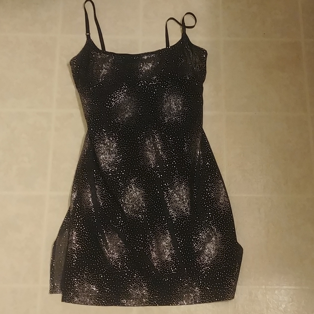 Black Sequined Dress